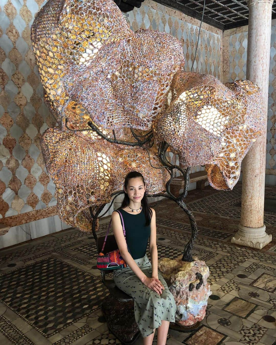 水原希子 さんのインスタグラム写真 - (水原希子 Instagram)「Beautiful Artwork by Nacho Carbonell at Ca’d’Oro in Venice🌞」6月20日 3時14分 - i_am_kiko