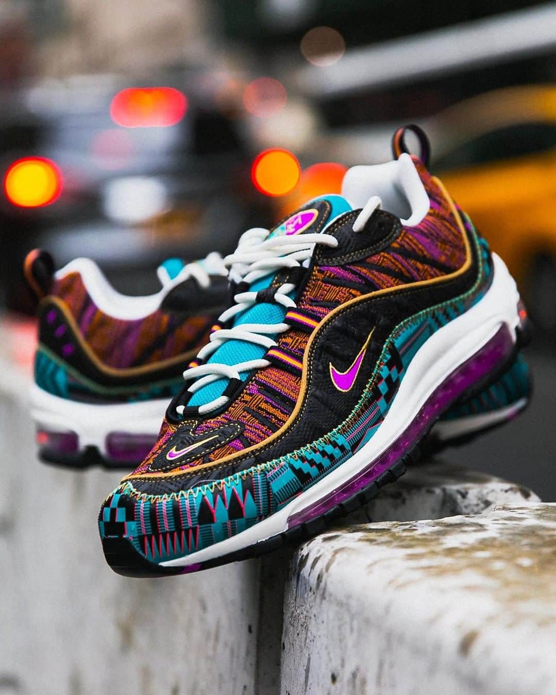 のインスタグラム：「Still celebrating. #Nike Air Max 98 'BHM' Available Now, In-Store and Online」
