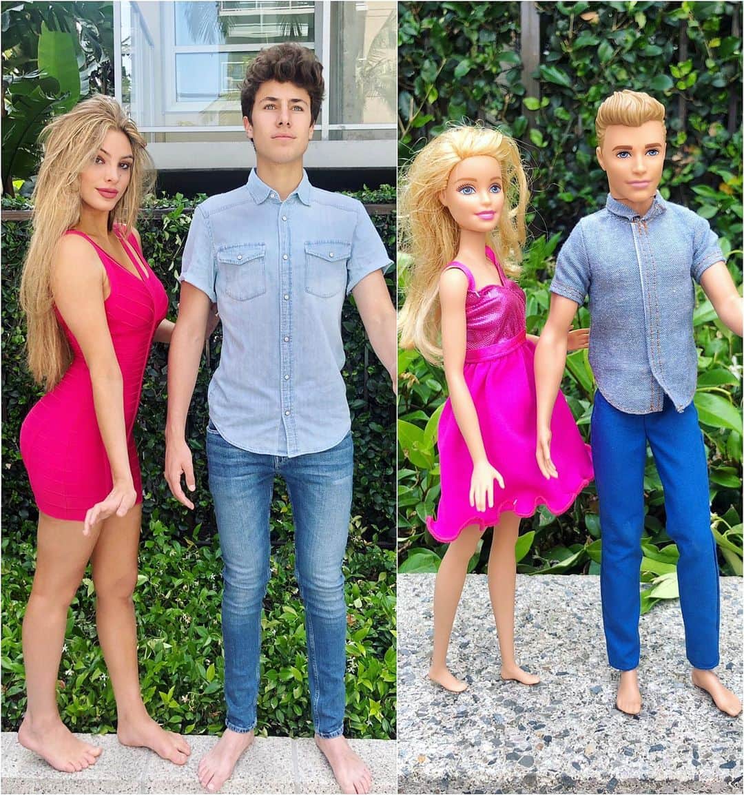 Leleponsさんのインスタグラム写真 - (LeleponsInstagram)「Barbie and Ken at it again 👫 (what’s the difference?)」6月20日 4時12分 - lelepons