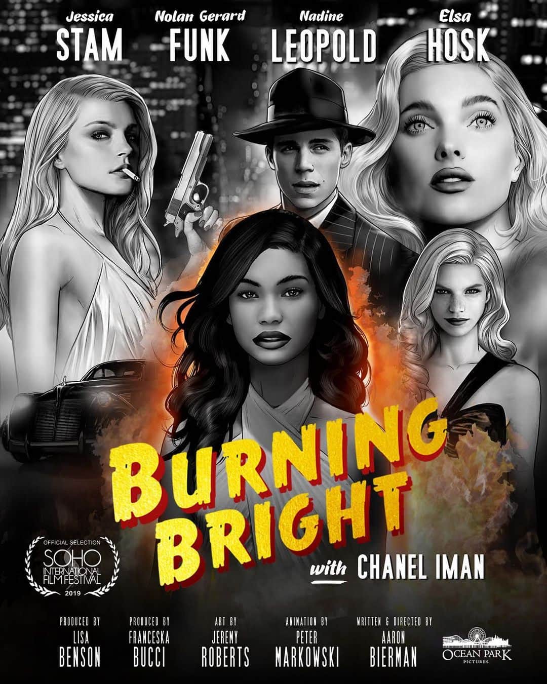 ジェシカ・スタムのインスタグラム：「Happy to announce our short, animated film, BURNING BRIGHT will be OPENING the SoHo International Film Festival on Thursday, June 20th at the historic Village East Cinema in New York City.  So proud of this project and everyone involved! 🎞🎥🍿 @oceanparkpictures @lisamariebenson @chaneliman @hoskelsa @nadineleopold @nolanfunk  #SOHO10 #siffnyc @sohofilmfest」