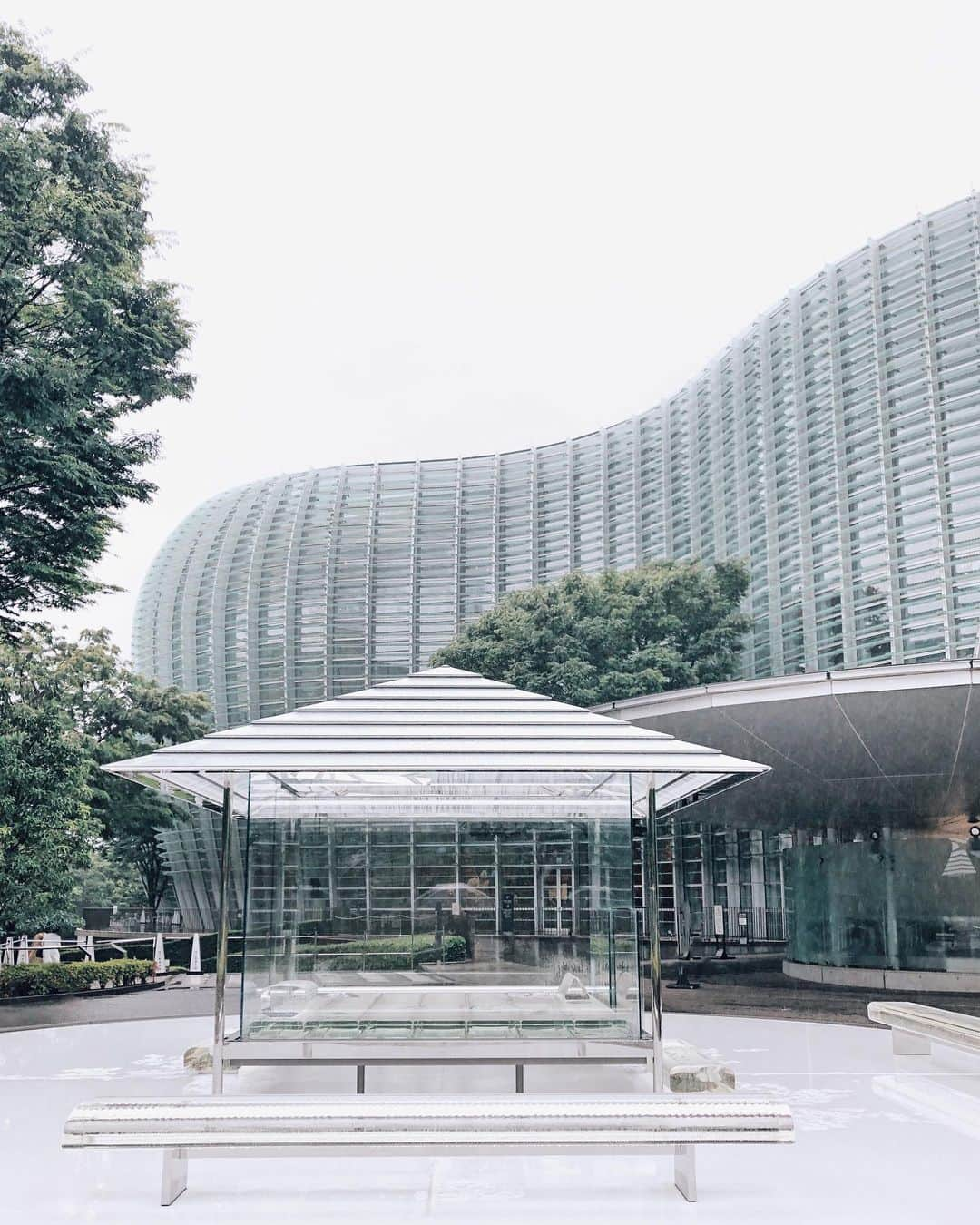 久林紘子さんのインスタグラム写真 - (久林紘子Instagram)「.﻿ Glass Tea House  KOU-AN // TOKUJIN YOSHIOKA﻿ ガラスの茶室ー光庵 // 吉岡徳仁﻿ ﻿ ﻿ ﻿ ﻿ 期間限定の展示。﻿ 終わっていたはずなのにまだあった🙌﻿ 晴れの日に光のプリズム、光の花をまた見たい！﻿ ﻿ #glassteahouise #kouan #thenationalartcentertokyo﻿ #JapaneseTeaCeremony #teaceremonyroom #WaterBlock #LaBiennalediVenezia #crystalprism #yoshiokatokujin #ガラスの茶室 #吉岡徳仁ガラスの茶室 #光庵 #吉岡徳仁 #国立新美術館 #ヴェネチアビエンナーレ」6月20日 14時55分 - rohicocco