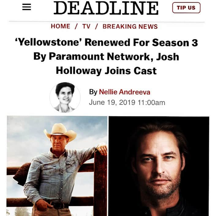 ジョシュ・ホロウェイさんのインスタグラム写真 - (ジョシュ・ホロウェイInstagram)「Excited to be working with this incredible group of artists.... on my favorite show @yellowstone @paramountnetwork #YellowstoneTV」6月20日 6時44分 - officialjoshholloway