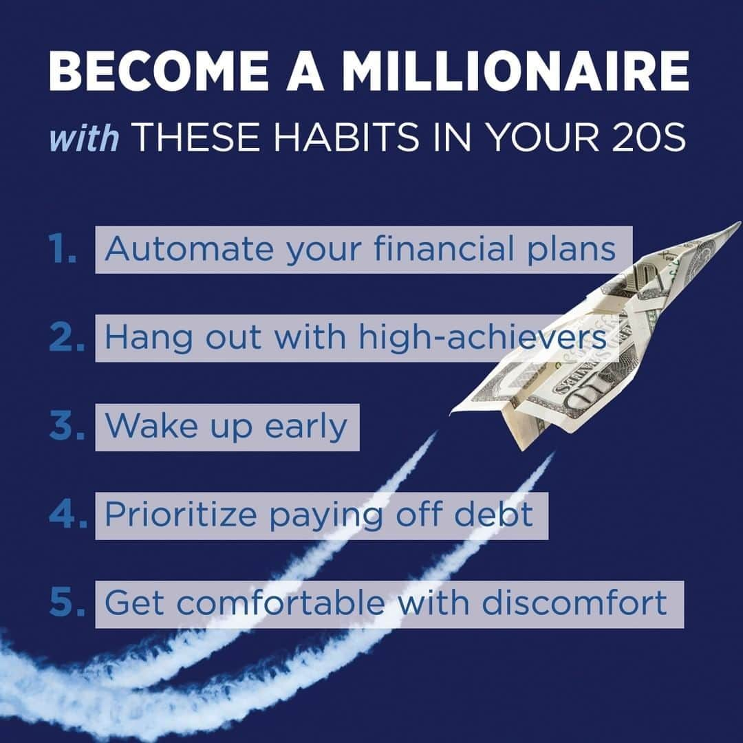 CNBCさんのインスタグラム写真 - (CNBCInstagram)「with @cnbcmakeit: If you want to build wealth, a good place to start is with your habits. The sooner you establish good habits, the better chance you have of getting to seven figures. Try forming these habits to achieve goals like financial freedom or early retirement.⁣⠀﻿ ⁣⠀﻿ Read more, via the link in our bio.⁣⠀﻿ ⁣*⁣⠀﻿ *⁣⠀﻿ *⁣⠀﻿ *⁣⠀﻿ *⁣⠀﻿ *⁣⠀﻿ *⁣⠀﻿ *⁣⠀﻿ *⁣⠀﻿ *⁣⠀﻿ #CNBC #CNBCMakeIt #MakeIt #habit #millionaire #financialfreedom #retireearly #debt #wealth #planning #earning #automation #goals⠀﻿」6月20日 7時35分 - cnbc