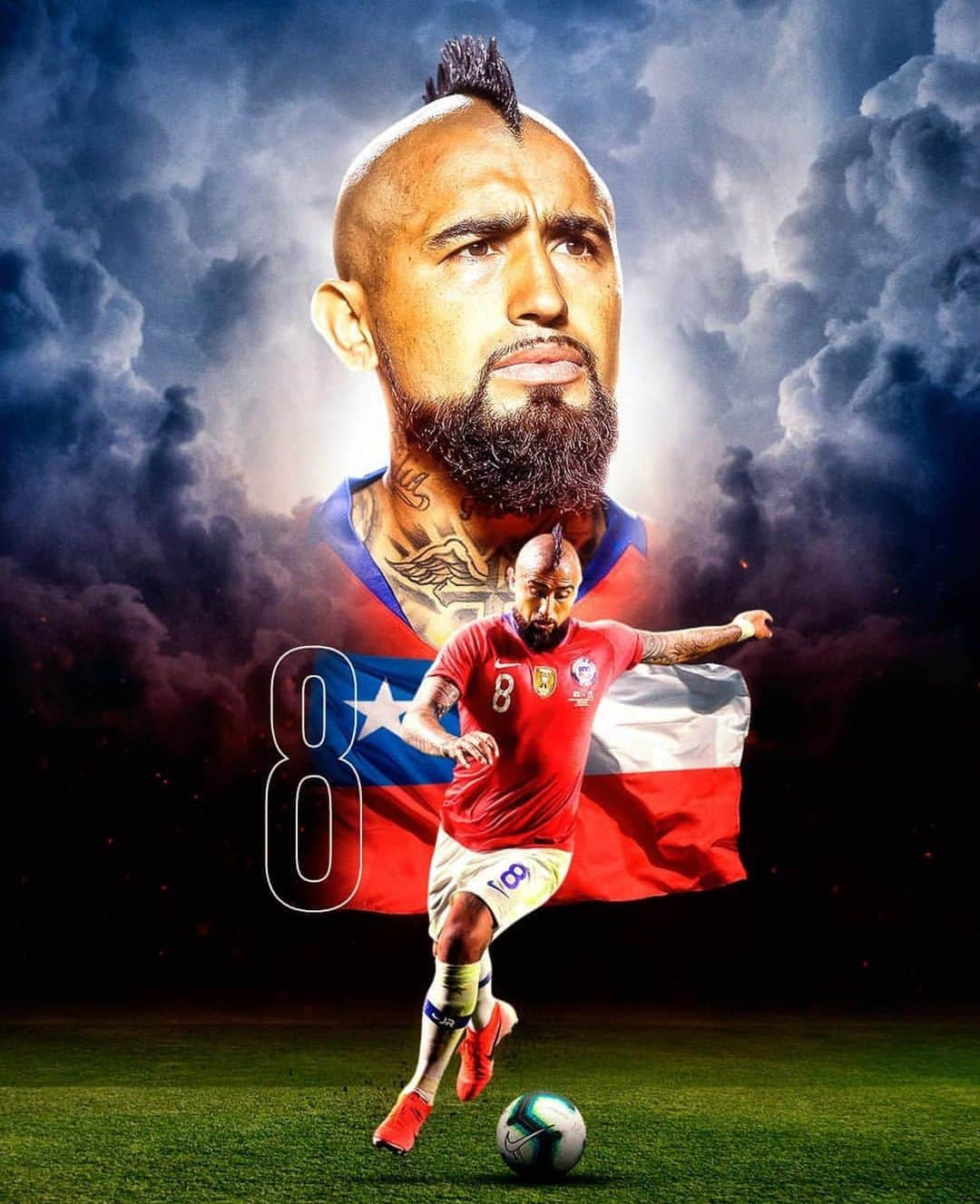 アルトゥーロ・ビダルさんのインスタグラム写真 - (アルトゥーロ・ビダルInstagram)「🇨🇱👑🇨🇱👑💪🏽💪🏽」6月20日 8時25分 - kingarturo23oficial