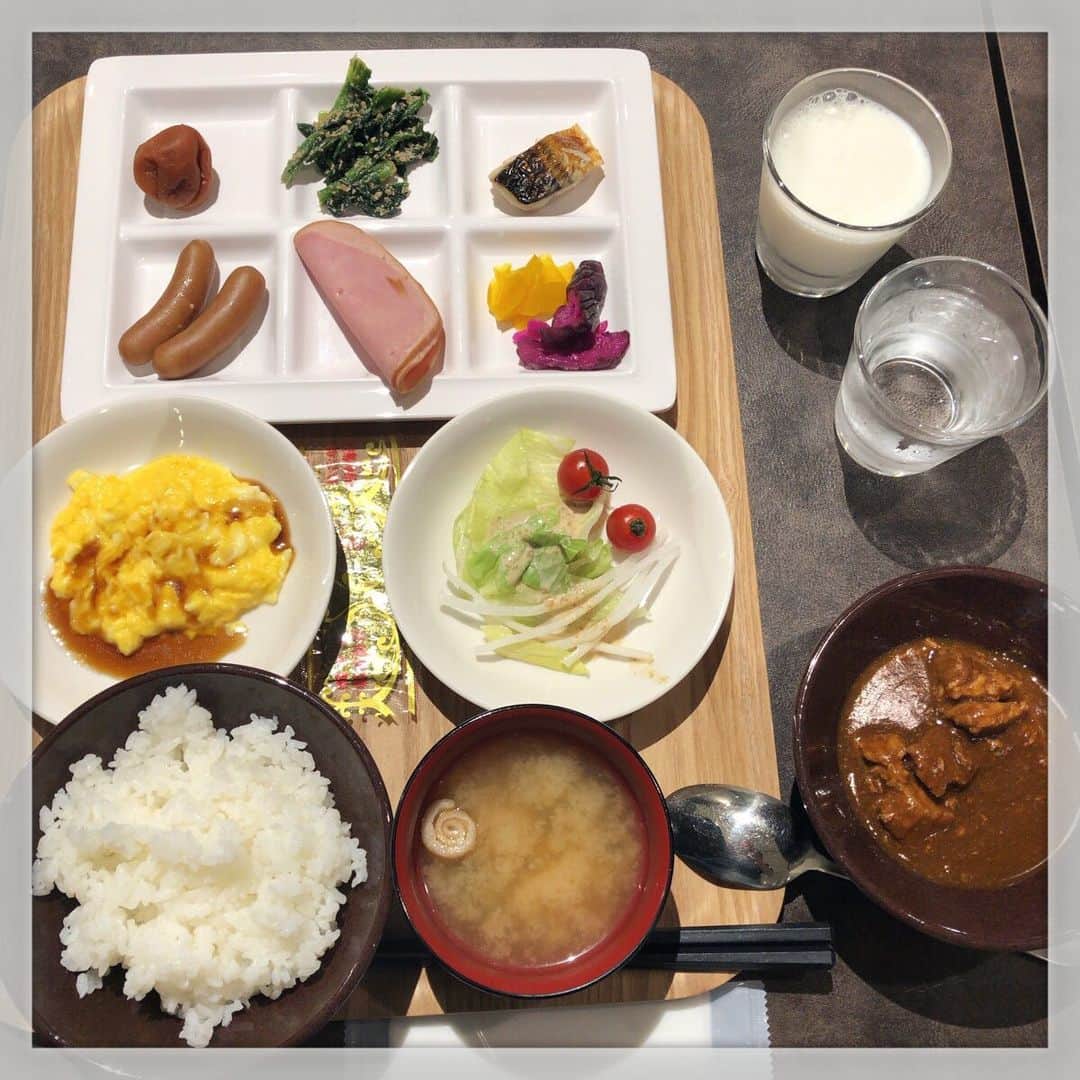 山崎勝之さんのインスタグラム写真 - (山崎勝之Instagram)「ベーコンが無かったけど、 ご飯ガッツ二杯食べた！ 今日も頑張りましょー！」6月20日 8時26分 - chan_yama