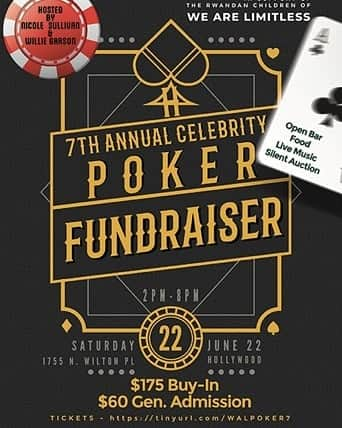 ウィリー・ガーソンさんのインスタグラム写真 - (ウィリー・ガーソンInstagram)「Hey y'all, come out Saturday and help a lot of kids, play poker with me and @sullivannicole and a ton of other folks, and have a blast! Ticket info on flyer!!!」6月20日 10時50分 - willie.garson