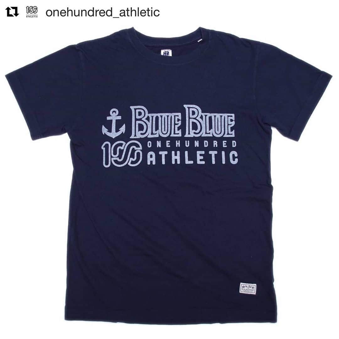 のインスタグラム：「BLUE BLUE x 100A  AUTHENTIC LOGO TEE  ONEHUNDRED ATHLETIC JIU-JITSU-GI ART EXHIBITION & 100A POP-UP STORE﻿ で予約販売します！  #Repost @onehundred_athletic with @get_repost ・・・ BLUE BLUE x 100A AUTHENTIC LOGO TEE　﻿ ・・・﻿ 聖林公司のオリジナルブランド"BLUE BLUE"とONEHUNDRED ATHLETICがコラボレーションしたTシャツをリリース。フロントにはオーセンティックな雰囲気に2つのブランドロゴを整列させ、"BLUE BLUE"のイメージカラーでもあるネイビーのボディにホワイトでプリント。また、今回ブルー ブルー、ハリウッド ランチ マーケットと聖林公司の2つのオリジナルブランドのネームが組み合わせて取り付けられたスペシャルな仕様になっています。尚、本商品は下記イベント期間中の予約購入分のみの生産になります。（UCS ONLINE STORE、100A ONLINE STOREでの販売はございません）﻿ ・・・﻿ カラー：ネイビー﻿ サイズ：XS、S、M、L、XL﻿ 価　格：5,500円+税﻿ 発売時期：8月上旬頃﻿ ﻿ ■ONEHUNDRED ATHLETIC JIU-JITSU-GI ART EXHIBITION & 100A POP-UP STORE﻿ 会期：2019年6月25日（火）～ 6月30日（日）﻿ 会場：BRICK & MORTAR 中目黒店﻿ 住所：東京都目黒区中目黒 1-4-4﻿ 営業時間：12:00～19:00﻿ 電話：03-6303-3300﻿」