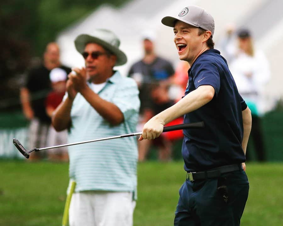 デイン・デハーンさんのインスタグラム写真 - (デイン・デハーンInstagram)「Another great year at @travelerschamp Pro-Am representing @holewallcamp!  Highlight of the day was saving par on hole 9 in front of @annawoodyall and Bowie, perfectly captured 📷 here by @ianbethune_.  Thanks for having me back and hope to see you next year! 🏌️」6月20日 23時15分 - danedehaan