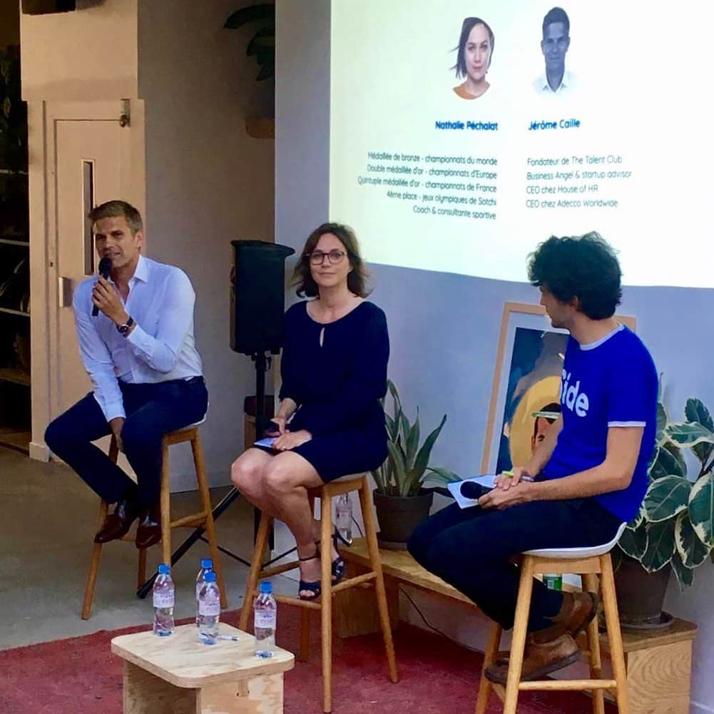 ナタリー・ペシャラさんのインスタグラム写真 - (ナタリー・ペシャラInstagram)「Table Ronde chez Side lors du 1er Meetup « Be Champion » 👩🏻‍🏫 avec Jérôme Caille et Gaspard Schmitt #startup #partage 😊」6月20日 23時31分 - nathaliepechalat