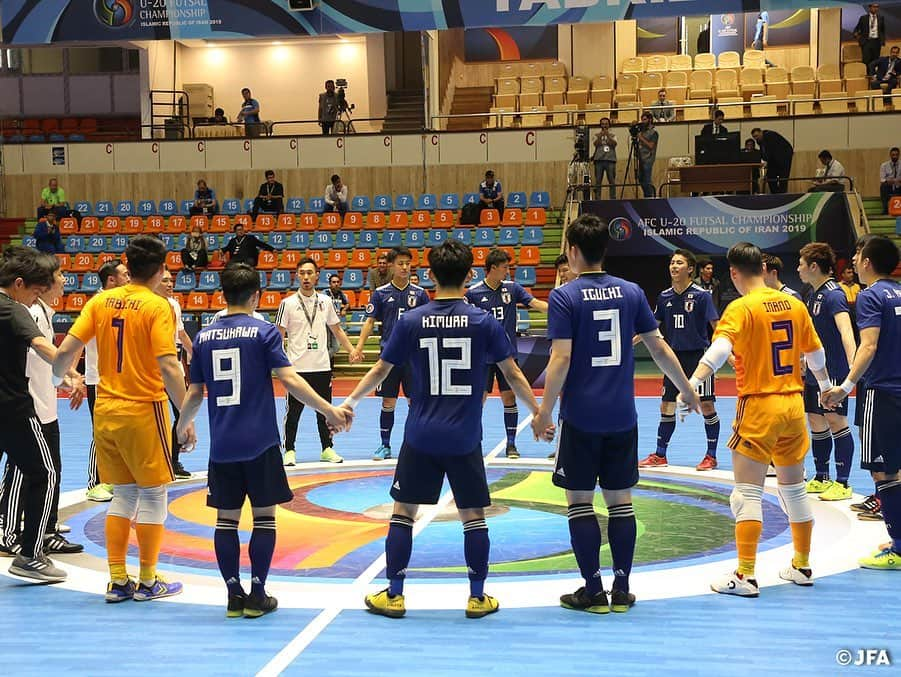 日本サッカー協会さんのインスタグラム写真 - (日本サッカー協会Instagram)「📸Match Photos﻿ ・﻿ AFC U-20フットサル選手権イラン2019に出場しているU-20フットサル日本代表は、18日(火)に行われた準々決勝のU-20フットサルイラク代表戦に2-0で勝利し、大会初のベスト4進出を果たしました！ ・﻿ 🏆AFC U-20フットサル選手権イラン2019﻿ 🆚U-20フットサルイラク代表🇮🇶 ・﻿ GK 1 #田淵広史﻿ FP 5 #畠山勇気﻿ FP 7 #髙橋裕大﻿ FP 11 #本石猛裕 ﻿ FP 14 #山田慈英﻿ ⚽得点者 ﻿ FP 4 #萩原真夏 FP 9 #松川網汰 ﻿ ・﻿ #daihyo #jfa」6月20日 15時44分 - japanfootballassociation