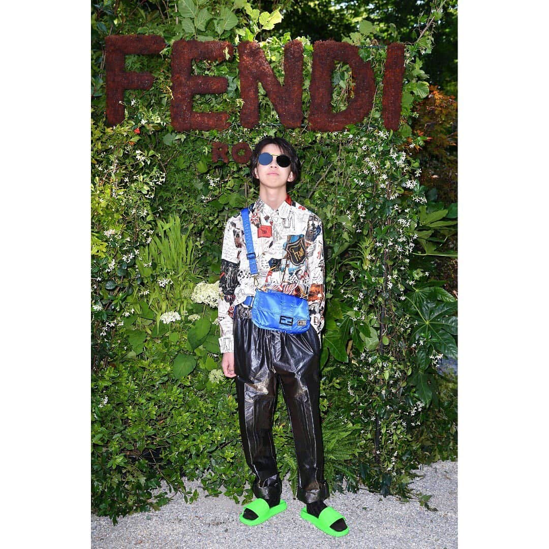 Fendiさんのインスタグラム写真 - (FendiInstagram)「@yoshi.226 at the Fendi Men's Spring/Summer 2020 Fashion Show. #FendiSS20」6月20日 16時51分 - fendi