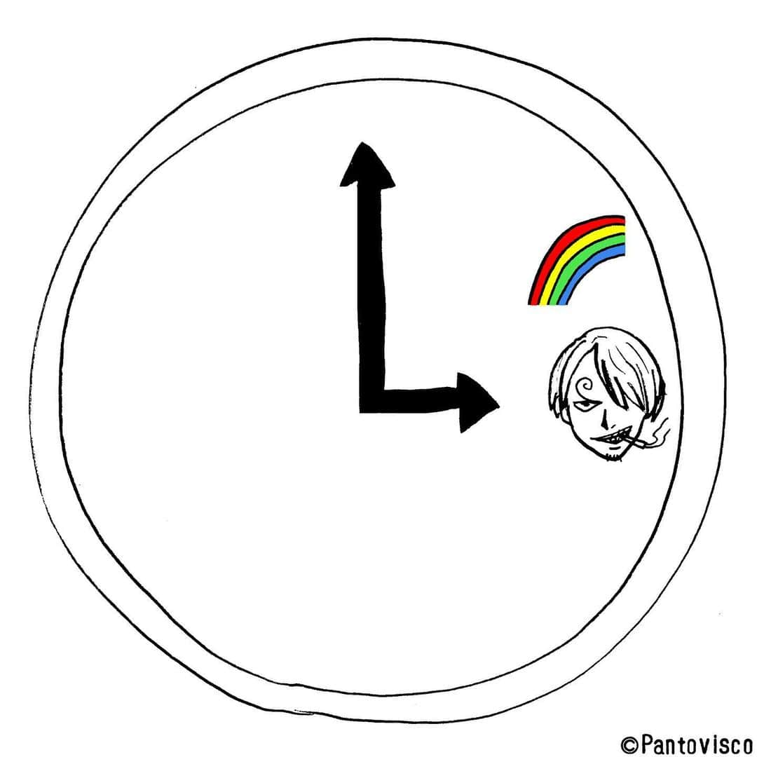 pantoviscoさんのインスタグラム写真 - (pantoviscoInstagram)「『時計』 #描きたかっただけです」6月20日 16時55分 - pantovisco