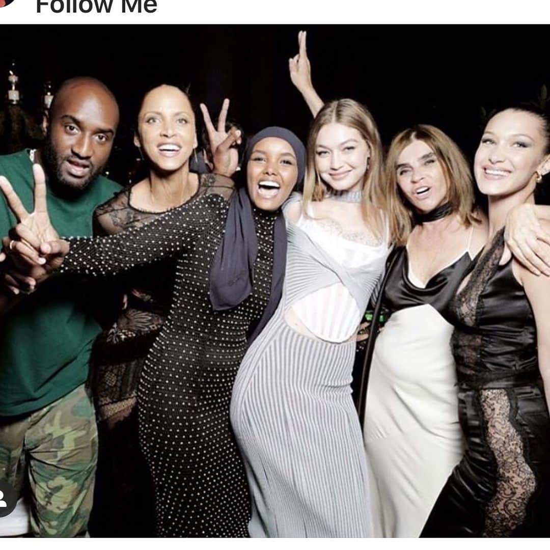 カリーヌ・ロワトフェルドのインスタグラム：「One week ago @crunway @luisaviaroma after party 🔥🔥🔥🔥 @gigihadid @bellahadid @halima @noemilenoitoff @virgilabloh 🔥🔥🔥🔥🔥」