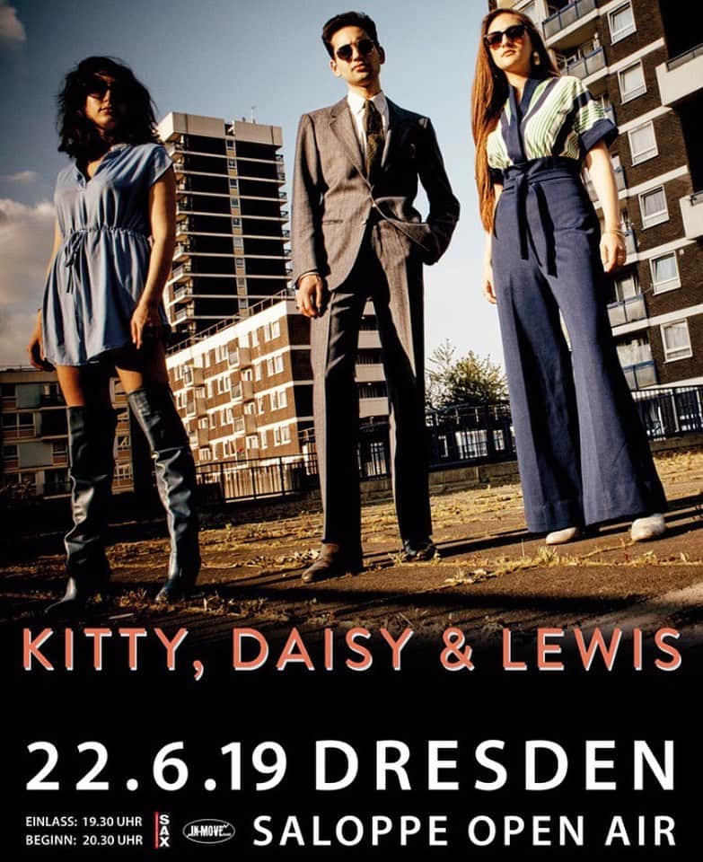キティー・デイジー＆ルイスのインスタグラム：「Dresden on Saturday! Tickets: https://www.eventim.de/event/kitty-daisy-lewis-saloppe-11301652/?affiliate=GMD」