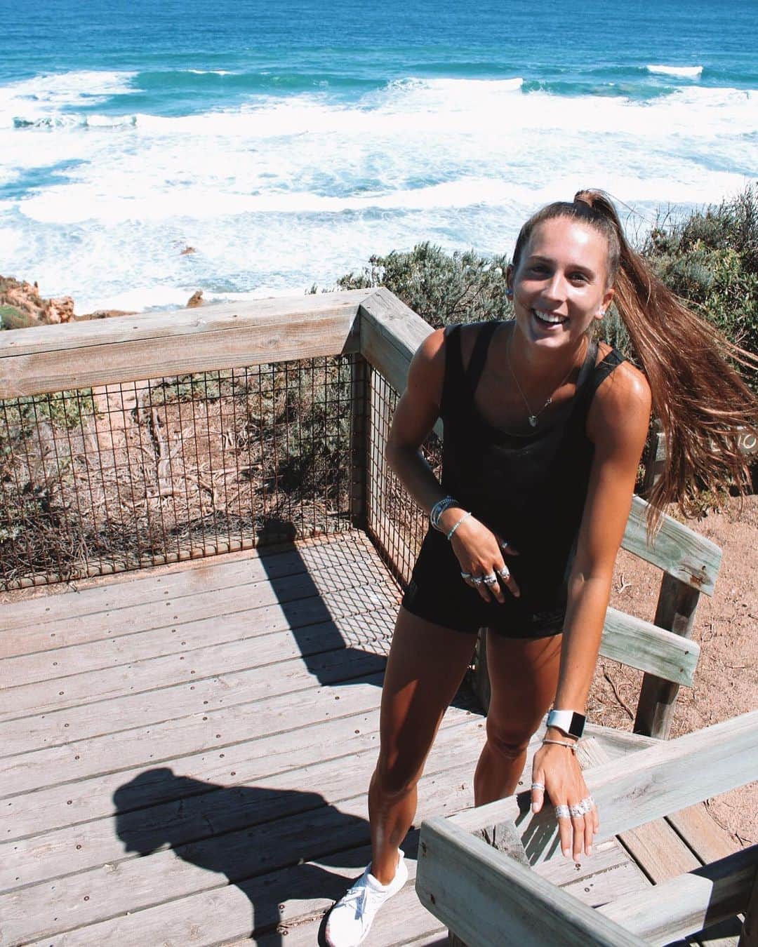 Maddie COATESのインスタグラム：「Be back never, moving to Queensland can’t deal with Melbourne winter ❄️ • • • • #surfbeach #beach #ocean #bikinigirl #fitness #gym #fitnessgirl #swimwear #fit #bikinibody #beauty #fitnessmotivation #photography #beach #hot  #swimsuit #bodybuilding #motivation #photooftheday #girl #fitgirl #fashion #bikinifitness #girls #body #bhfyp」
