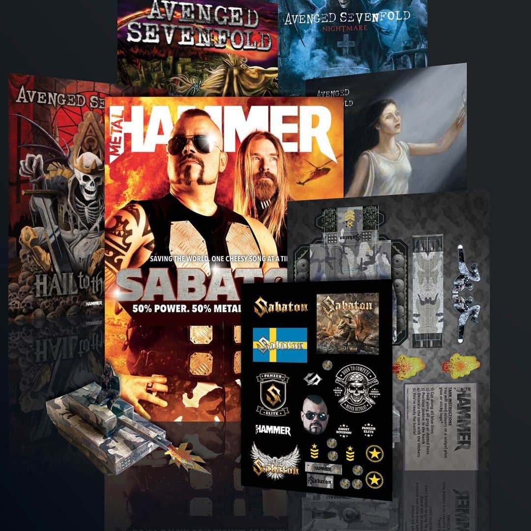 METAL HAMMERさんのインスタグラム写真 - (METAL HAMMERInstagram)「The new issue of Metal Hammer is out NOW! Featuring a FREE SABATON TANK, a FREE SABATON STICKER PACK and a FREE AVENGED SEVENFOLD poster pack! Buylink in bio #Sabaton #AvengedSevenfold #MetalHammer #heavymetalmusic」6月20日 20時51分 - metalhammeruk