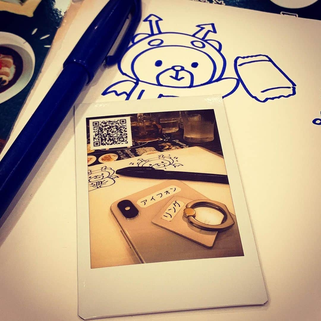  吉永龍樹のインスタグラム：「音声付き作業風景 #チェキ #instaxminiliplay #instaxmini  #fujifilm」