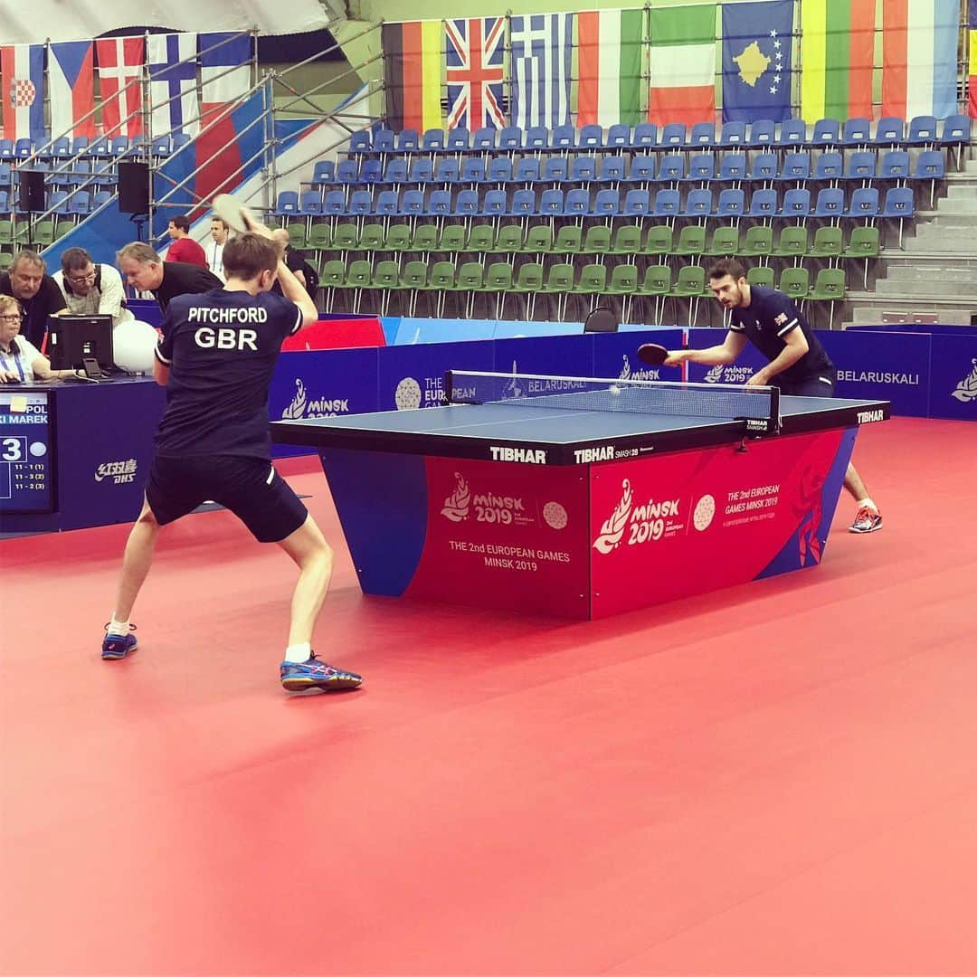 サム・ウォーカーさんのインスタグラム写真 - (サム・ウォーカーInstagram)「First training session done in Minsk, great to see how the hall felt! 💪🏻🏓🇬🇧 #teamgb」6月20日 21時51分 - samwalker_tt