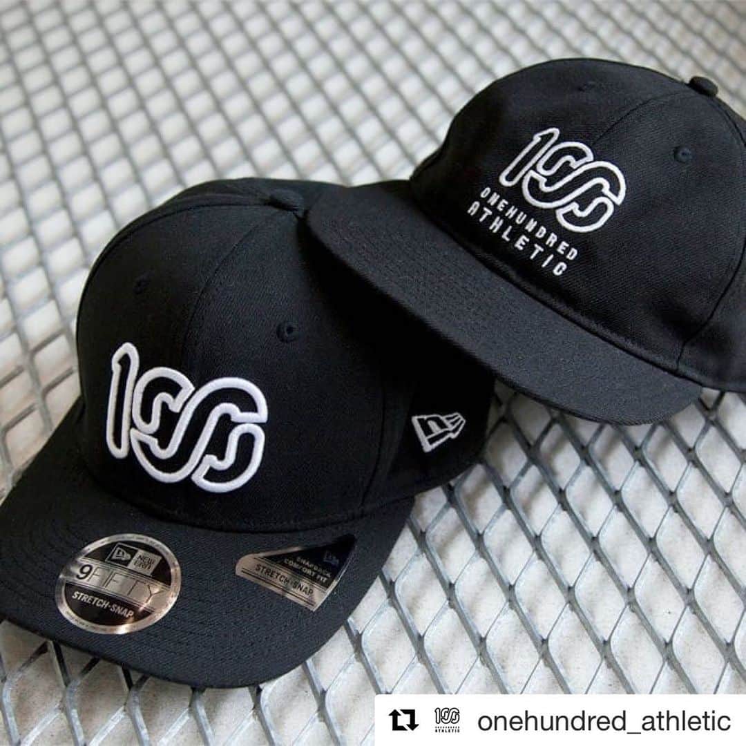 のインスタグラム：「今シーズンの NEW ERA® x 100A は 59FIFTY RC & 9FIFTY STRETCH SNAP﻿  こちらも ONEHUNDRED ATHLETIC JIU-JITSU-GI ART EXHIBITION & 100A POP-UP STORE﻿ で！！ #Repost @onehundred_athletic with @get_repost ・・・ NEW ERA® x 100A 59FIFTY RC & 9FIFTY STRETCH SNAP﻿ ・・・﻿ すっかりお馴染みになったNEW ERA®とのコラボレーション。今シーズンはかぶりの浅い59FIFTYのレトロクラウン（写真奥）と、ストレッチ素材を用いた9FIFTY（写真手前）を別注。59FIFTYにはスクエアロゴを、9FIFTYには100ロゴをそれぞれ刺繍加工で表現しています。オールシーズン対応でコーディネイトしやすい仕上がりになりました。﻿ ・・・﻿ NEW ERA® x 100A 59FIFTY RC﻿ カラー：ブラック﻿ サイズ：7 1/8 [56.8cm]、7 1/4 [57.7cm]、7 3/8 [58.7cm]、7 1/2 [59.6cm]、7 5/8 [60.6cm]、7 3/4 [61.5cm]、7 7/8 [62.5cm]、8 [63.5cm]﻿ 価　格：6,000円+税﻿ 発売時期：8月中旬〜下旬頃﻿ ﻿ NEW ERA® x 100A 9FIFTY STRETCH SNAP﻿ カラー：ブラック﻿ サイズ：フリーサイズ[56.8 - 60.6cm]﻿ 価　格：6,000円+税﻿ 発売時期：8月中旬〜下旬頃﻿ ﻿ ■ONEHUNDRED ATHLETIC JIU-JITSU-GI ART EXHIBITION & 100A POP-UP STORE﻿ 会期：2019年6月25日（火）～ 6月30日（日）﻿ 会場：BRICK & MORTAR 中目黒店﻿ 住所：東京都目黒区中目黒 1-4-4﻿ 営業時間：12:00～19:00﻿ 電話：03-6303-3300」
