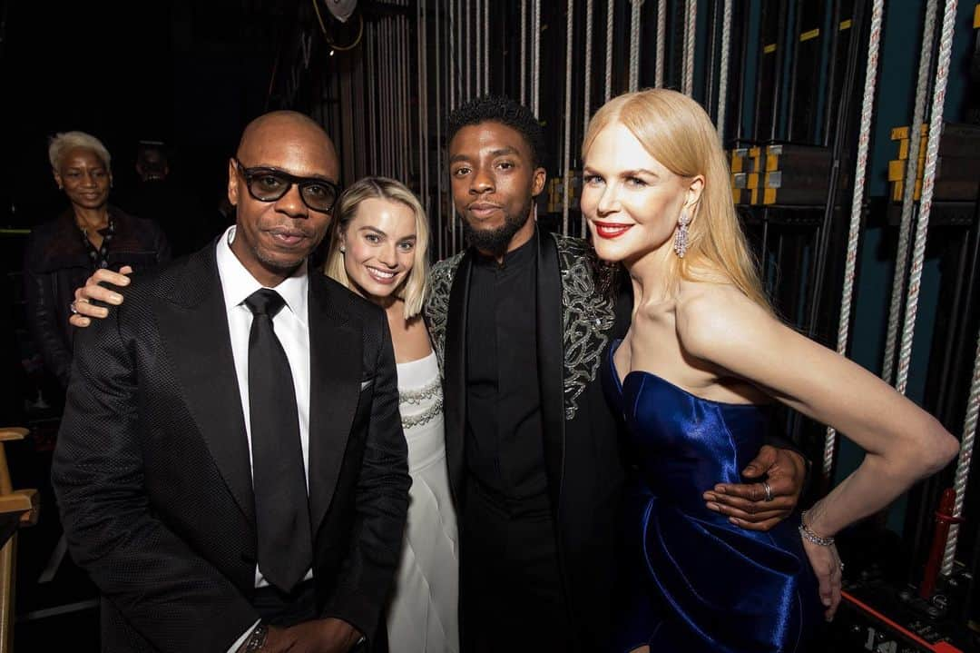 アカデミー賞さんのインスタグラム写真 - (アカデミー賞Instagram)「#TBT to the 90th Oscars, with Dave Chappelle, Margot Robbie, Chadwick Boseman and Nicole Kidman.」6月21日 1時35分 - theacademy