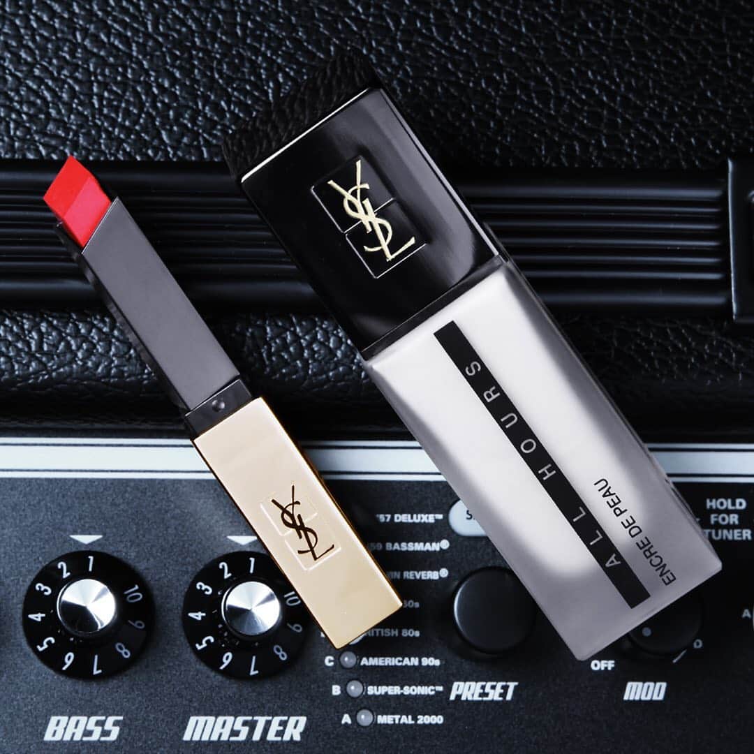 Yves Saint Laurent Beautyさんのインスタグラム写真 - (Yves Saint Laurent BeautyInstagram)「Play all day and all night, with this epic duo ALL HOURS FOUNDATION in BR10 COOL PORCELAIN ROUGE PUR COUTURE THE SLIM in N°21 ROUGE PARADOXE #yslbeauty #rougepurcouturetheslim #allhours」6月21日 2時01分 - yslbeauty