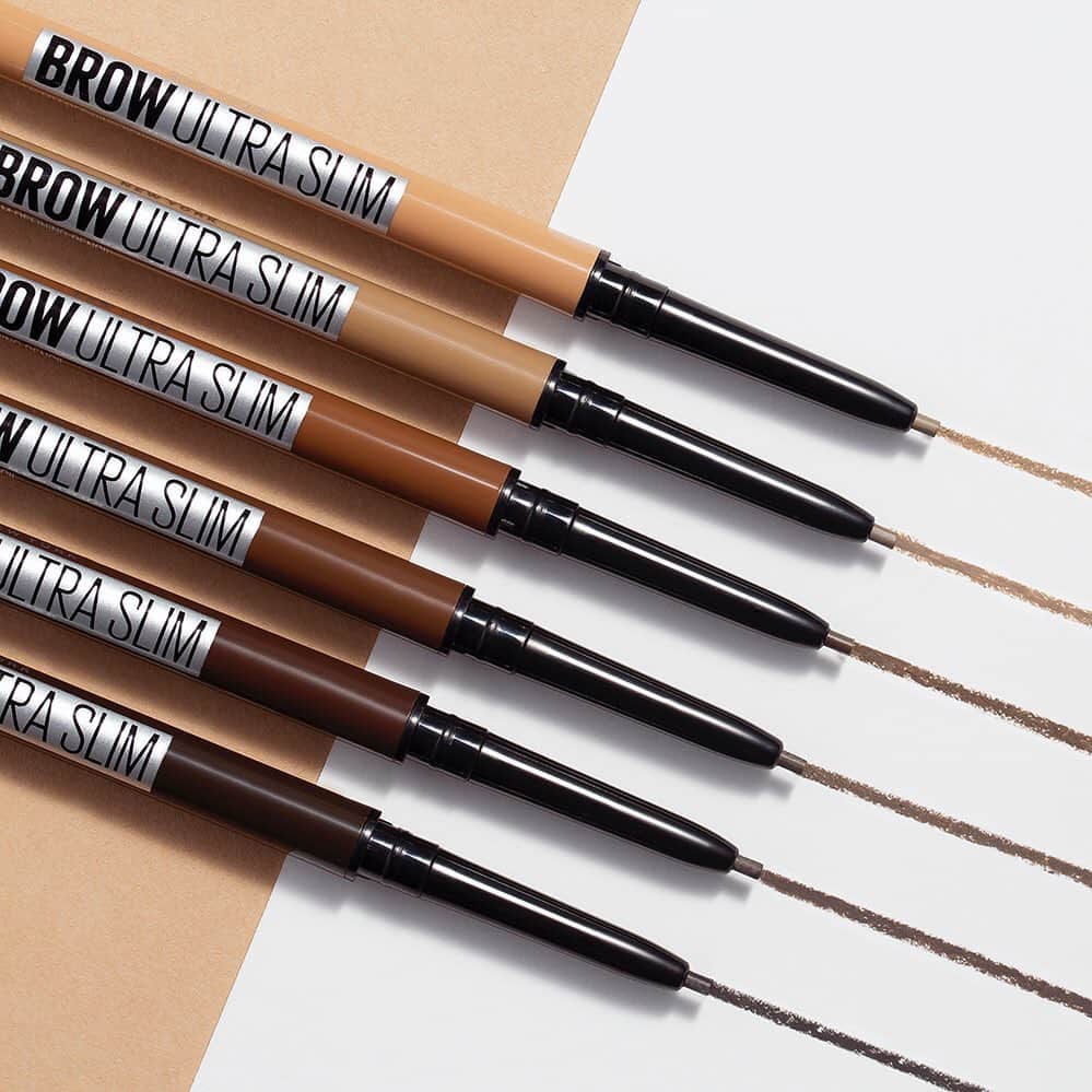 Maybelline New Yorkさんのインスタグラム写真 - (Maybelline New YorkInstagram)「WANTED: Precisely defined brows without the pencil breakage and color streaks! WE GOT YOU! Our NEW #browultraslim features an ultra slim tip to draw on precise hair-like strokes for a good brow day! Available in 6 shades top to bottom: 'light blonde', 'blonde', 'soft brown', 'medium brown', 'deep brown', and 'black brown'. Which brow shade are you? 👀 #mnybrows」6月21日 2時32分 - maybelline