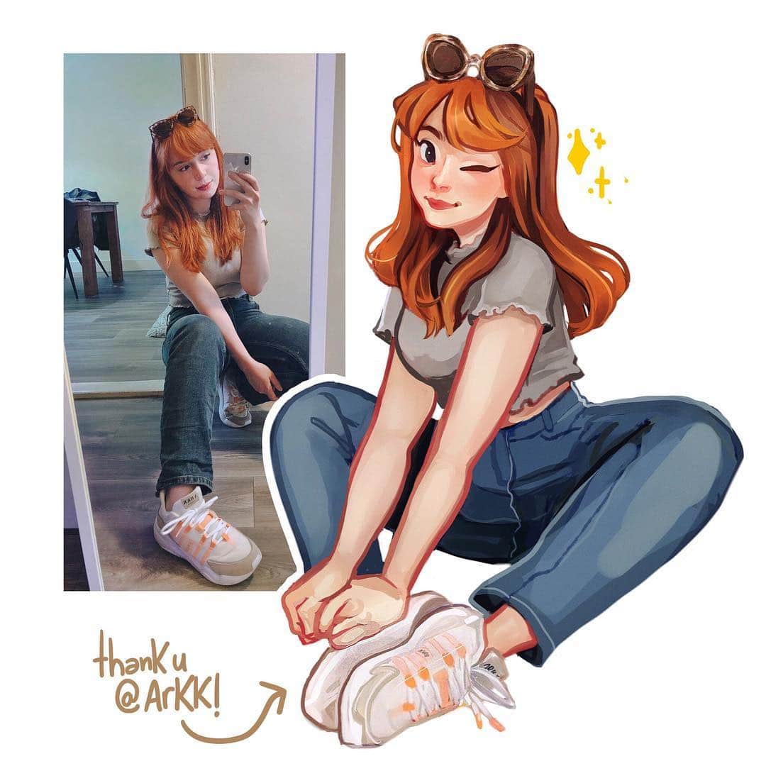 Laura Brouwersさんのインスタグラム写真 - (Laura BrouwersInstagram)「Gosh! A new ootd uwu ✨ thank you @arkkcopenhagen for sending me the sneakers that were on my list for such a long time as a gift!! They got here just in time for the warm weather ☀️ #arkkcopenhagen  It was my birthday this week, my friends @paperisfood & @be.sides came over from the US to visit me and it recharged my artistic battery a bit! My confidence / self value is still fragile but it’s nice to have made something again ;v;!」6月21日 3時38分 - cyarine