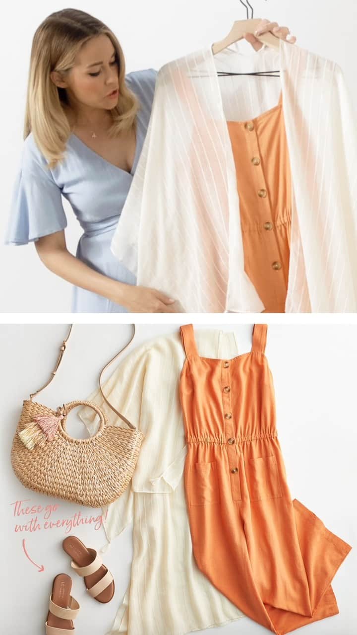 ロック&リパブリックのインスタグラム：「Vacation is calling! Check out Lauren Conrad’s outfit ideas to help you travel light (and look cute too) from the airport to beach days, brunch, sightseeing, cocktails and beyond. Shop LC Lauren Conrad at Kohl’s stores and on Kohls.com: https://cur.lt/2x8yc3n」
