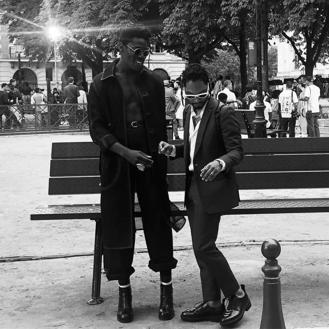 ミゲルさんのインスタグラム写真 - (ミゲルInstagram)「Post Vuitton show w my bro @moses」6月21日 5時43分 - miguel