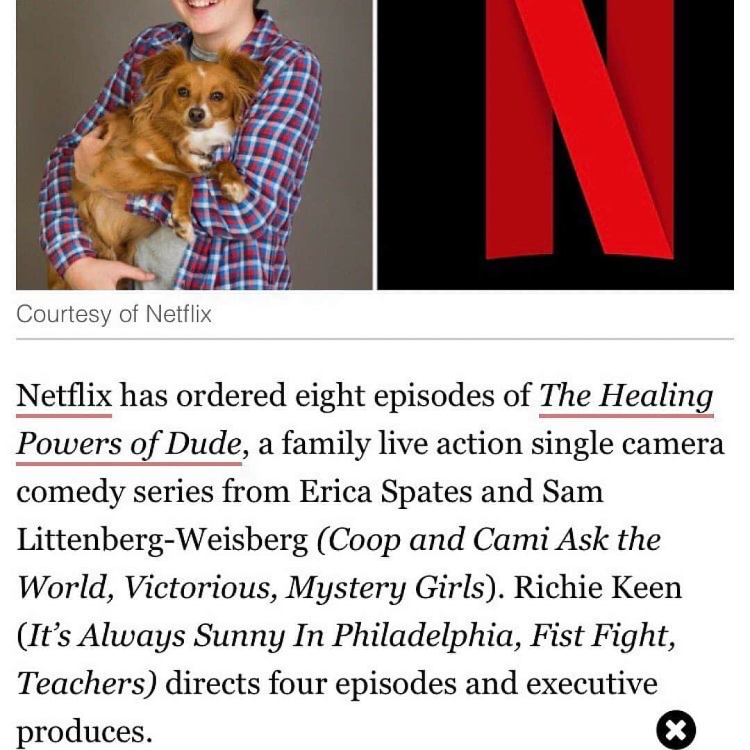 ブリアンナ・ブラウンさんのインスタグラム写真 - (ブリアンナ・ブラウンInstagram)「Super duper proud of my hOney for directing and producing (the pilot and additional four episodes) of this straight to series family comedy for Netflix! ❤️🎉 . . . . .  Posted @withrepost • @richiekeen Feeling such great vibes working on this show about a boy with an anxiety disorder and the rescue dog that becomes his best friend. Thank you to Sam and Erica and the whole gang at Netflix and Blue Ant for inviting me on this adventure (and here’s a pic of my rescue dog). . #netflixandchill #netflixoriginal #netflixshows #deadlinehollywood #thenewhollywood #richiekeen #proudwifemoment @netflix #pilot #series」6月21日 6時59分 - briannabrownkeen