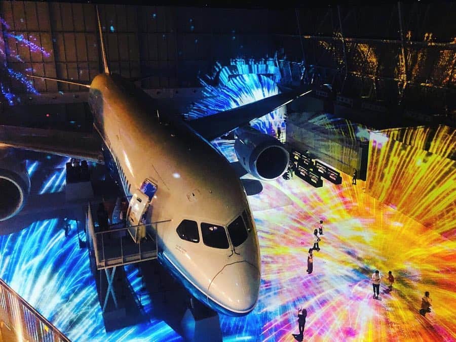 松田紗和さんのインスタグラム写真 - (松田紗和Instagram)「FLIGHT OF DREAMS✈️🌟 プロジェクションマッピング幻想的で綺麗やった~😍 飛行機のシミュレーターリアルすぎて真剣。笑 他にも色んな事を体験できて素敵な空間でした🌹 . #フライトオブドリームズ#セントレア#中部国際空港 #ボーイング787#愛知#東レ#TORAY」6月21日 18時15分 - blueeeee.i