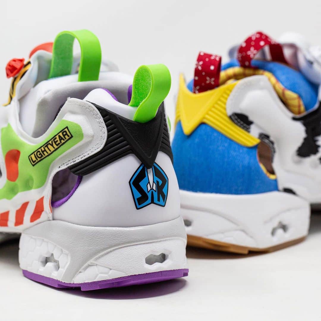HYPEBEASTさんのインスタグラム写真 - (HYPEBEASTInstagram)「@hypebeastkicks: @reebok and @baitme come together to release the latest iteration of the Instapump Fury model, clad in the colors of several @toystory characters. The sneakers come in mismatching colors for each foot. The left side is dressed in palettes of purple and green, referencing tones of Buzz Lightyear. The right foot Complete with black and white cow-patterns at the side panel, light blue denim underlays are placed next to hits of yellow, a reference to Sheriff Woody. The sneaker will see a limited release in celebration for the screening of the upcoming Toy Story 4. Photos: BAIT」6月21日 18時54分 - hypebeast