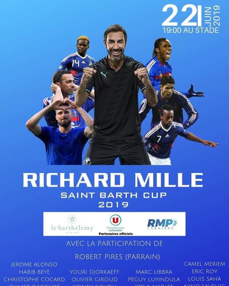 のインスタグラム：「Match avec les amis à St Barth le 22 juin! @richardmilleofficial」