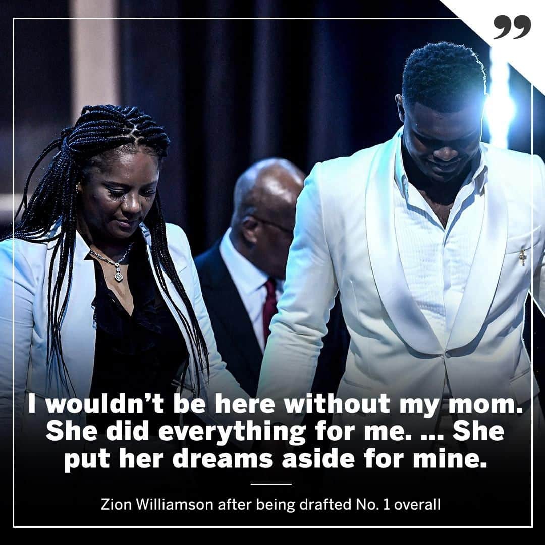espnさんのインスタグラム写真 - (espnInstagram)「With tears in his eyes, Zion gave all the credit to his mother 🙏」6月21日 10時25分 - espn