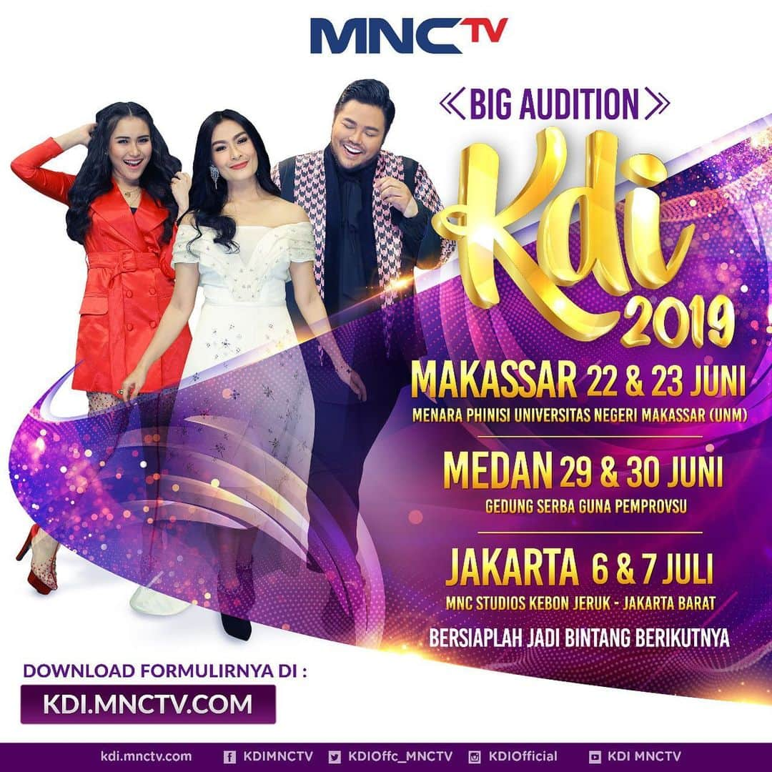 Ivan Gunawanさんのインスタグラム写真 - (Ivan GunawanInstagram)「Audisi #KDI2019 di 3 kota selanjutnya Makassar Medan dan Jakarta siap jemput kamu jadi Bintang. BESOK kota Makassar bersiaplah! . . Ayo buat kamu yang ingin wujudkan mimpi menjadi Bintang Dangdut Masa Depan buruan catat dan persiapkan dirimu untuk ikut audisinya. . . Kamu juga bisa download formulir pendaftaran #KDI2019 di kdi.mnctv.com GRATISS!! Bersiaplah Jadi Bintang Berikutnya.」6月21日 11時07分 - ivan_gunawan