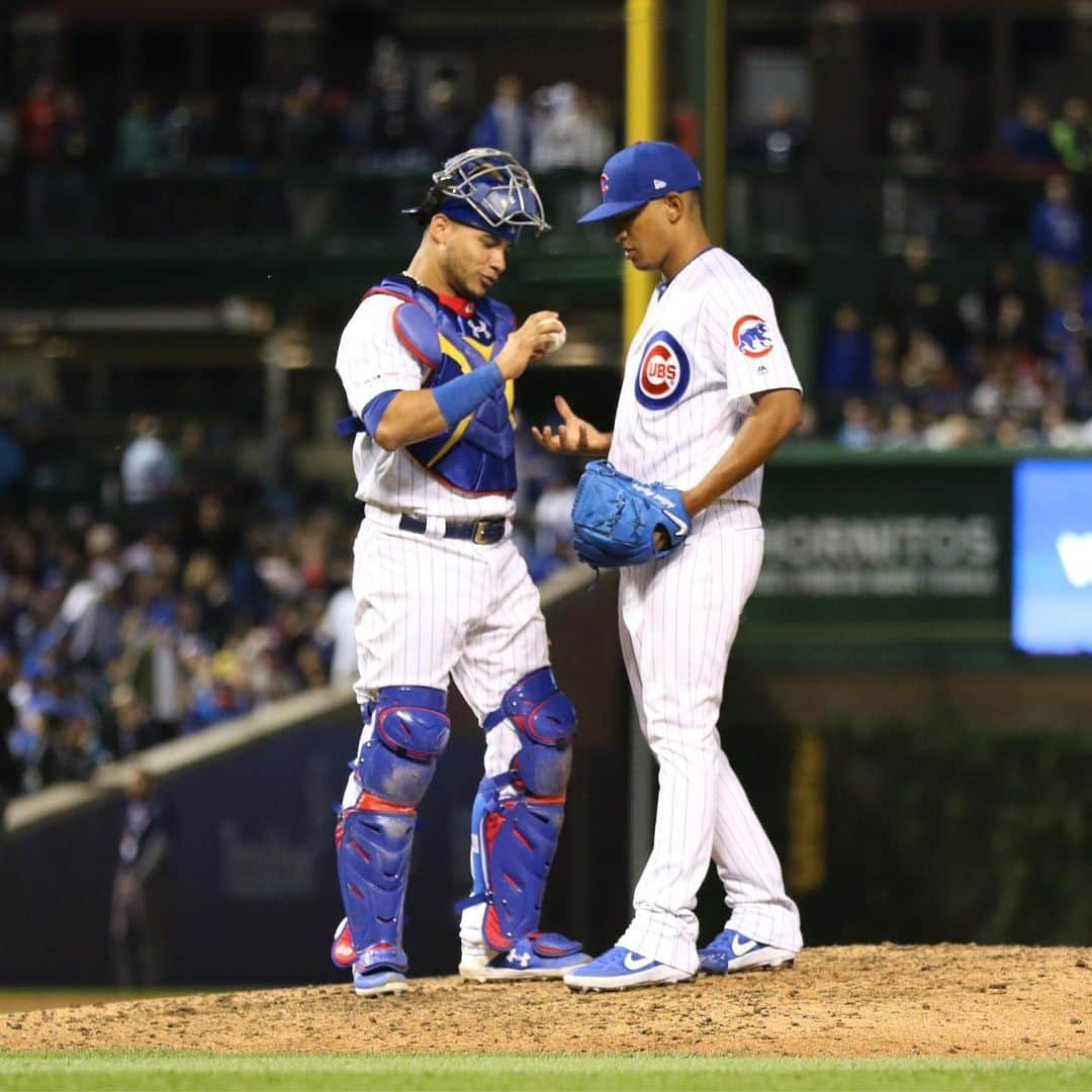 シカゴ・カブスさんのインスタグラム写真 - (シカゴ・カブスInstagram)「#Cubs win! @adbert01 earns the W in his @mlb debut! #EverybodyIn」6月21日 12時19分 - cubs