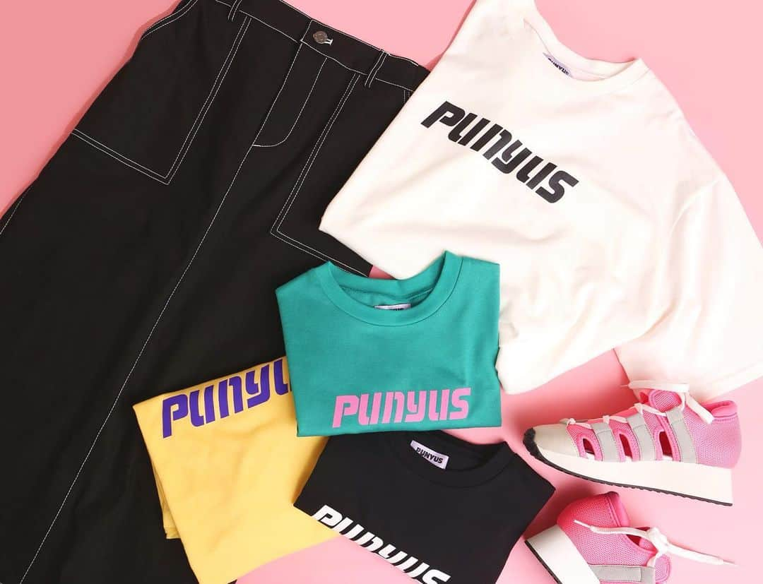 PUNYUSさんのインスタグラム写真 - (PUNYUSInstagram)「. ＼NEW IN／ . ✔️ロゴTシャツ ¥2,990+tax／WHT,YLW,GRN,BLK ✔️ステッチロングスカート ¥4,990+tax／BLK . #punyus #プニュズ #ぷにゅず #watanabenaomi #渡辺直美 #fashion #japanfashion #look #streetfashion #summer #summerfashion #SHIBUYA109 #スカイツリー #ルミネエスト新宿 #横浜ジョイナス #あべのキューズモール #名古屋パルコ #札幌パセオ #ZOZOTOWN #ONLINESHOP #internationalshipping https:// punyus.baskech.net/」6月21日 12時27分 - punyus