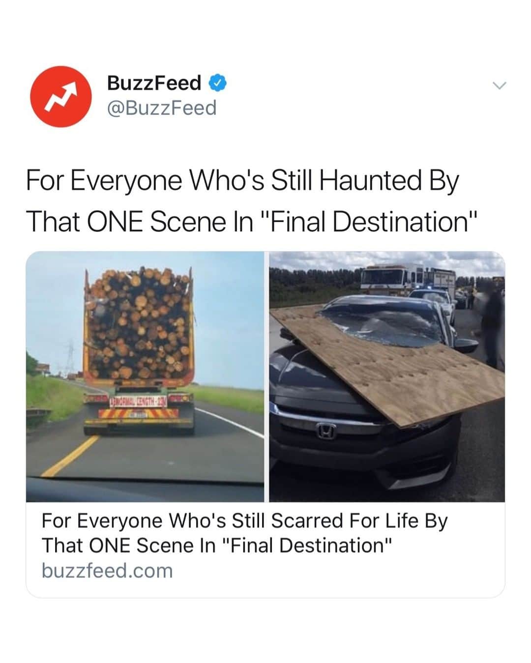 BuzzFeedさんのインスタグラム写真 - (BuzzFeedInstagram)「Who else is TERRIFIED by these trucks? You know the ones we're talking about.  Hit the link in bio to see more 🚛🌲」6月21日 12時59分 - buzzfeed