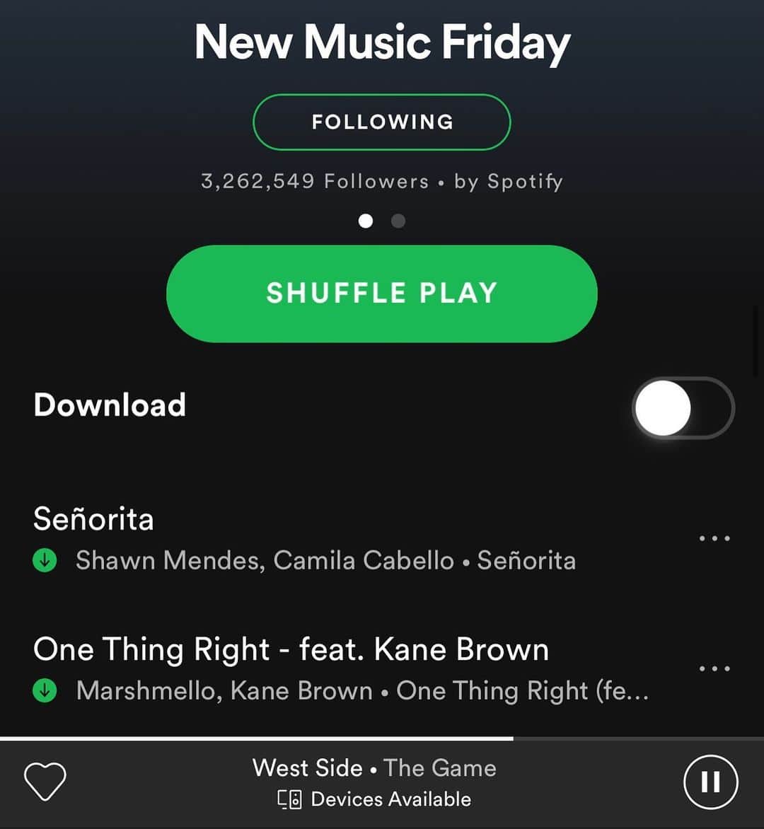 のインスタグラム：「Go on @spotify n check #WESTSIDE out on #NewMusicFriday NOW !!!!!!」