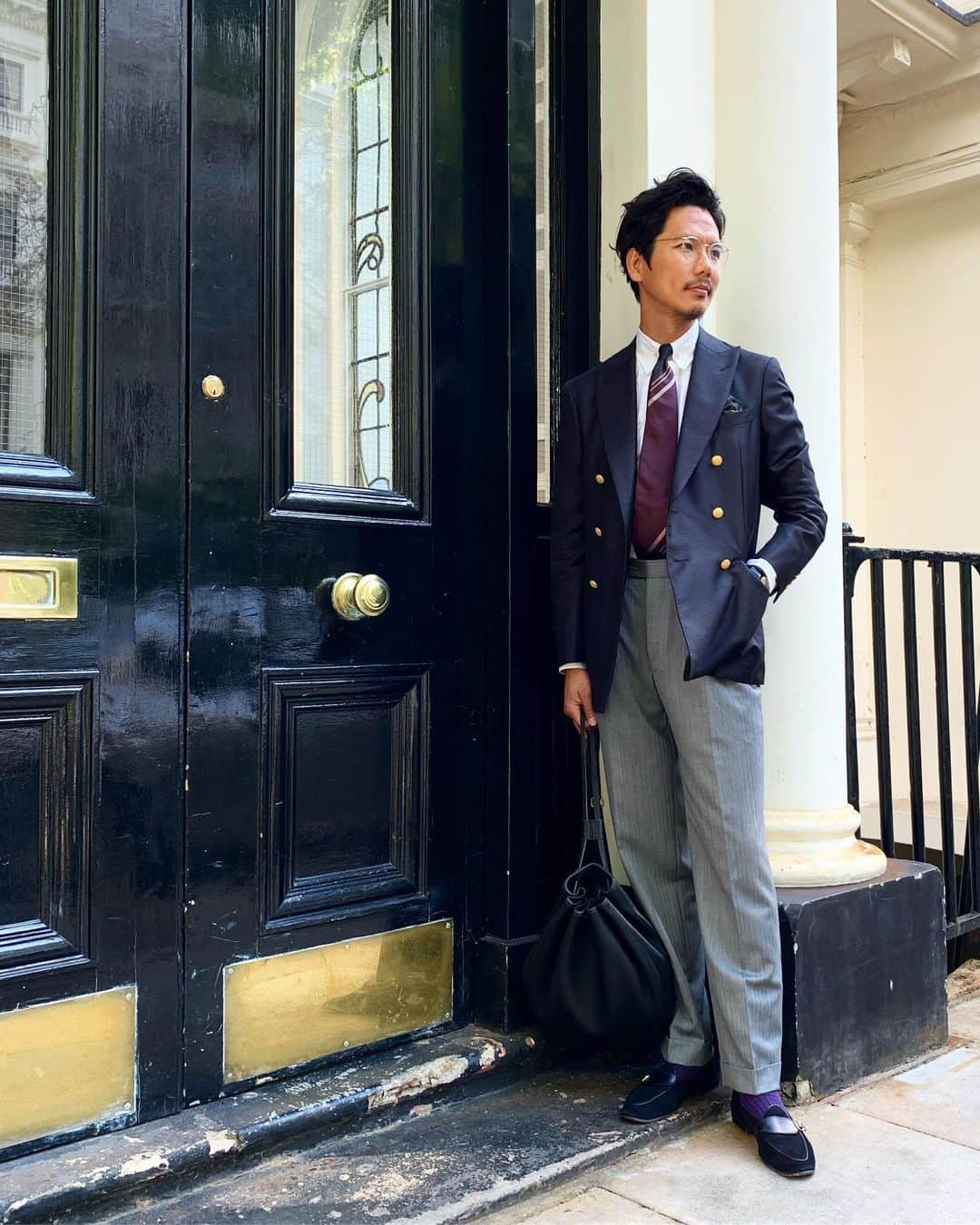 Shuhei Nishiguchiさんのインスタグラム写真 - (Shuhei NishiguchiInstagram)「"British  Vibes"in London ロンドンにはこんな人、一人もいない件(笑) ・ Ph. @serizawa_ryosuke ・ ・ #mensstreetstyle #richardjames #richardjamesjp #gentleman #vintagestyle #vintagewear #instastyle #instafashion #picoftheday #bestoftheday #follow #sartorial #dapper #trend #influence #bestoftheday #vintagestyle #vintagewear #spezzatura #リチャードジェームス #ロンドン #ブレザー #ジェントルマン」6月21日 16時25分 - shuhei_nishiguchi