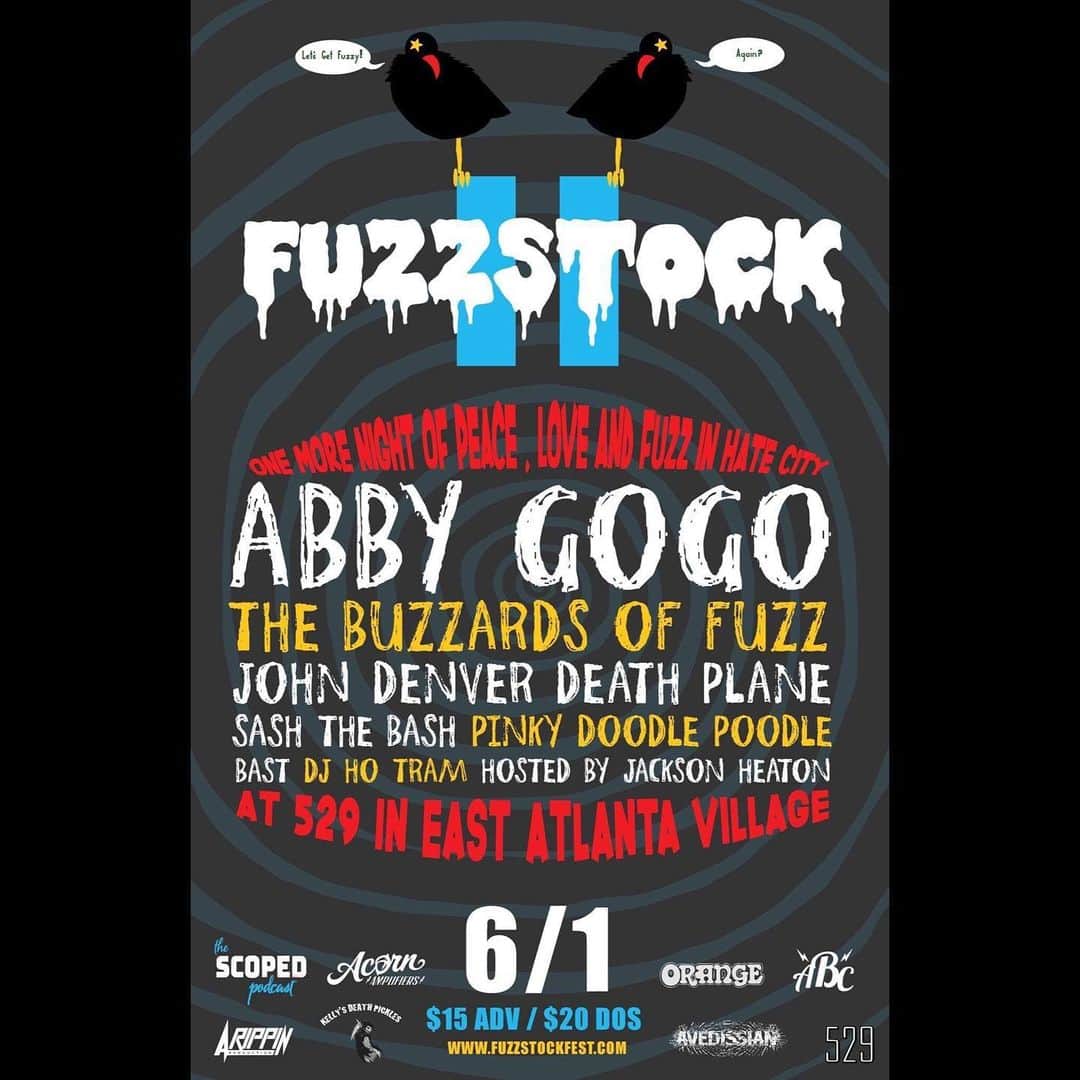 PINKY DOODLE POODLEさんのインスタグラム写真 - (PINKY DOODLE POODLEInstagram)「This SATURDAY, June 1st, we have a gig @fuzzstockfest at 529 in Atlanta, GA!! Come on! Come on!! Come on!!! . . #529 #fuzzstock #atlantaga #pinkydoodlepoodle  #pdp  #ustour2019  #highenergyrocknroll  #livemusic #rockmusic #rock #rockband  #japanese  #ustour #livetour  #tourlife #musicianlife #musician #gibsonguitars #gibsonbass #gibson #eb3 #lespaul #marshallamps #vintage #femalebassist #femalevocalist #アメリカ #海外旅行 #音楽」5月29日 2時43分 - pinkydoodlepoodle