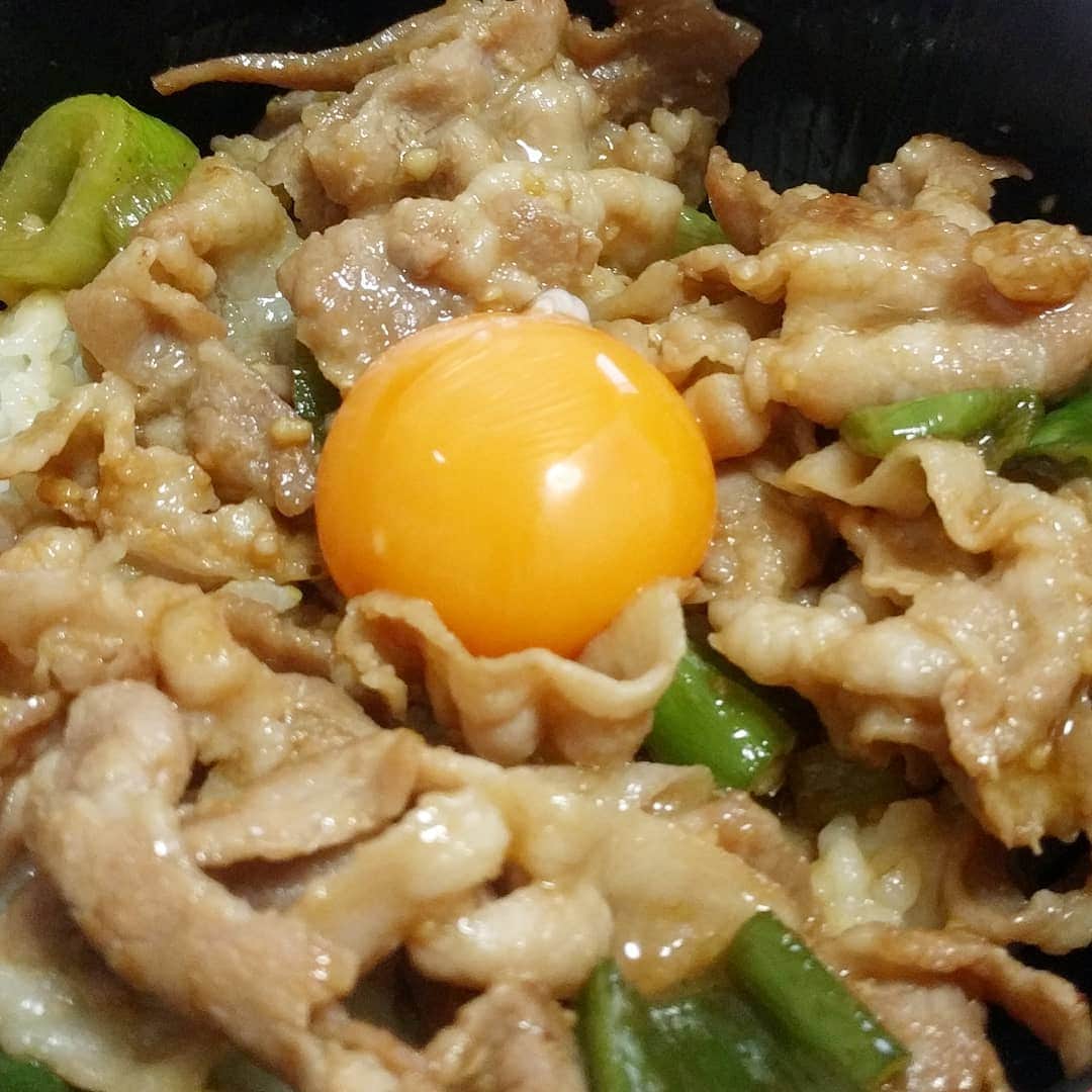 のインスタグラム：「作った🍴  #スタミナ丼」