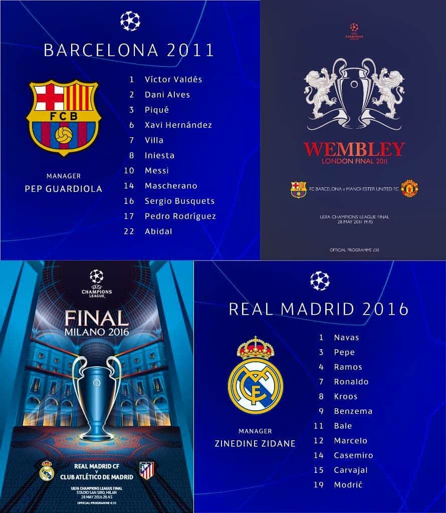 UEFAチャンピオンズリーグさんのインスタグラム写真 - (UEFAチャンピオンズリーグInstagram)「Who would win: Barcelona 2011 or Real Madrid 2016? 🤷‍♂️ Tell us why 👇 ⠀⠀⠀⠀⠀⠀⠀⠀⠀ 🔃 🕒 Great #UCLfinal memories of Wembley and San Siro #onthisday! 🙌」5月28日 18時57分 - championsleague