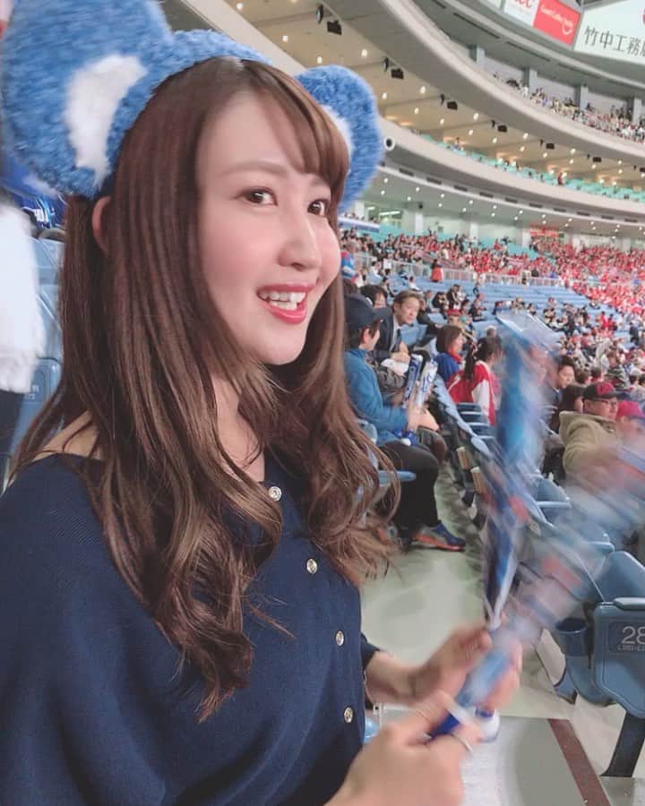 のインスタグラム：「♡ . 最近なかなか行けてないので 早くナゴヤドームで 観戦したい、、😭😭😭💓💓 . これは今シーズン初、 観戦した時の🌹🌸 . #dragons #nagoyadome #nagoya #baseball #instagood #instagramjapan #japanesegirl #girls #中日ドラゴンズ #中日 #ドラゴンズ #ナゴヤドーム #ドアラ #野球 #野球観戦 #ドラゴンズ女子 #さわー野球 #沢井里奈」