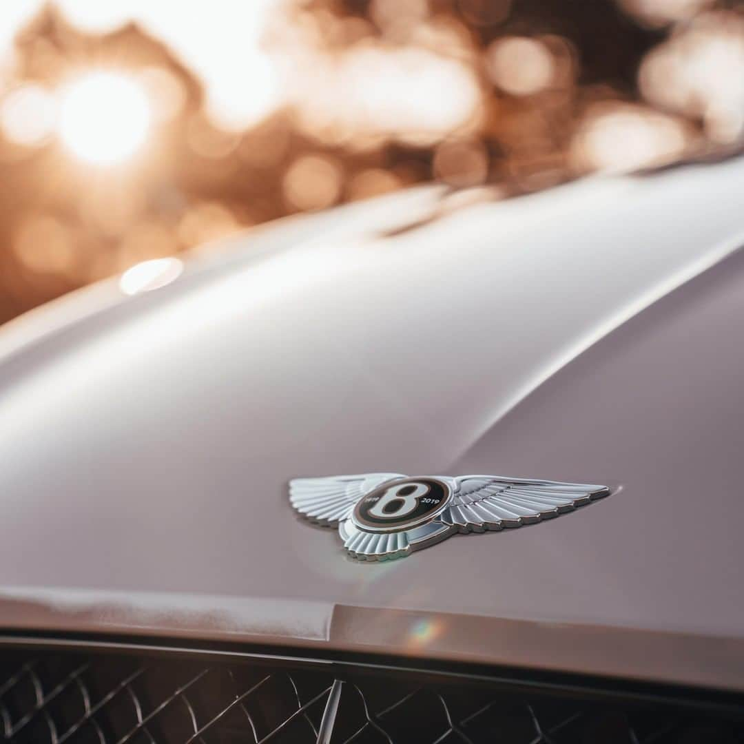 ベントレーさんのインスタグラム写真 - (ベントレーInstagram)「The #Bentley Winged B emblem on the new #ContinentalGTC. Exterior paint: Dove Grey. Configure through link in bio.  Continental GT Convertible WLTP drive cycle: fuel consumption, mpg (l/100km) - Combined 20.2 (14.0). Combined CO2 – 317 g/km.」5月29日 3時00分 - bentleymotors