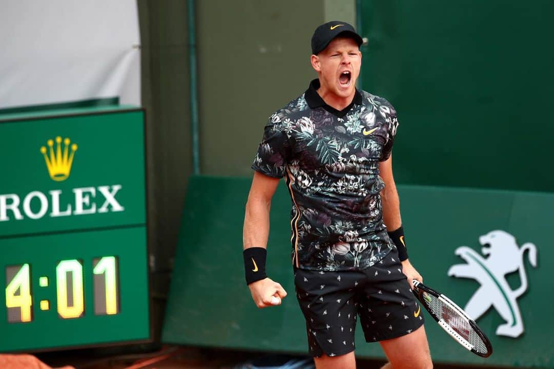 カイル・エドマンドさんのインスタグラム写真 - (カイル・エドマンドInstagram)「Pumped to be heading into round 2 💪🏻🇫🇷 @rolandgarros」5月28日 21時57分 - kyle.edmund