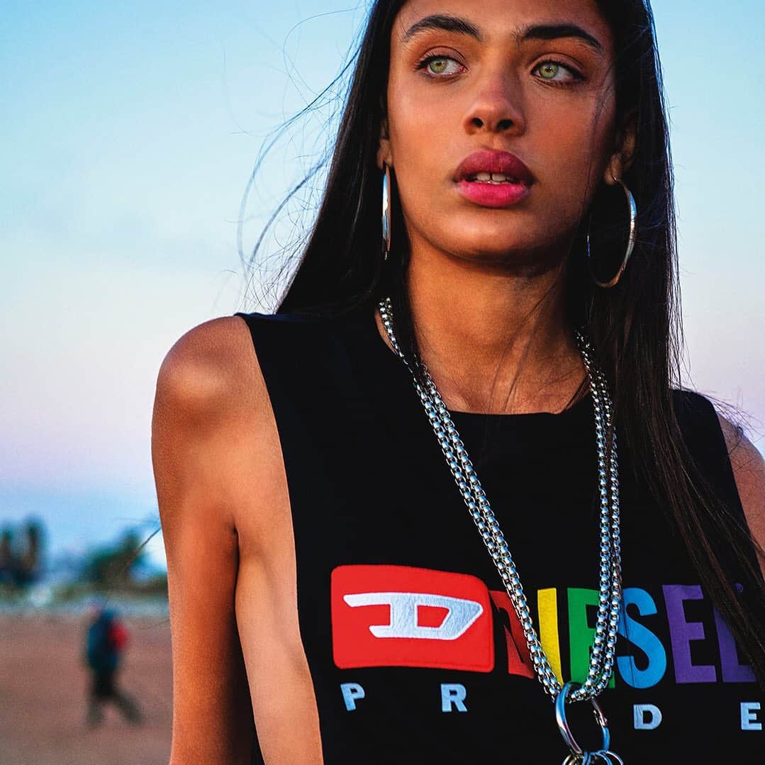 ディーゼルさんのインスタグラム写真 - (ディーゼルInstagram)「There’s power in her gaze. #pride #DieselHi5h #Summer19 . . Tank top “BMOWT-LOCOARM” . . @vegaessermeant」5月28日 22時09分 - diesel