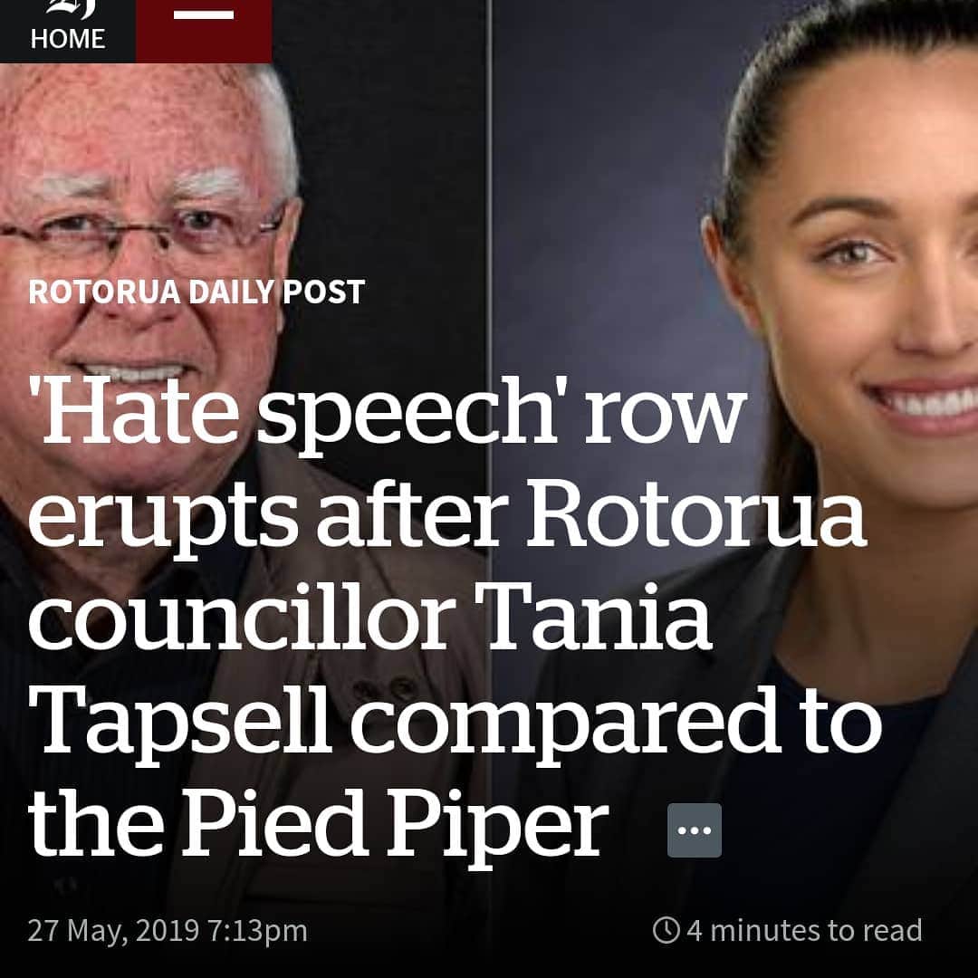 マヌー・ベネットさんのインスタグラム写真 - (マヌー・ベネットInstagram)「I am so very proud of my cousin @tania.tapsell who was firstly, the youngest member elected to council in Rotorua, New Zealand & secondly for the manner in which she has responded to Reynold McPherson when he compared her & the thousands of Maori youth which support her in the Rotorua electorate as "The Pied Piper.... leading the vermin." Reynolds comments are antiquated racial slurs that should be as bygone as Colonialism itself. As New Zealanders we must stand united against racist rhetoric, albeit metaphors or snipes. These may once have been considered funny in PAKEHA ONLY pubs but has no place whatsoever in modern New Zealand politics. Appalled to have just attended the Memorial for the Battle Of Crete, honoring  the graves of our fallen veterans, promoted New Zealand diplomacy, especially in regards to the efforts toward racial equality, only to hear of this undermining headline eminating from our shores. Shame on you Reynold McPherson for undermining Tania's whakapapa & the fine Maori women & gentlemen of Te Arawa who have offered & done so much for so little.Tania's leadership offers much hope to the fellow generation surrounding her & the popular voice of Maori & Pakeha alike. Kia Kaha Tania! Whereever you stand, others will gather not because they are vermin & you blow some magic pipe but because you descend from a line of leadership which has always represented Te Arawa & New Zealand with honor & dignity. @rotoruadailypost @nzherald @radiohaurakinz」5月28日 22時40分 - manubennett