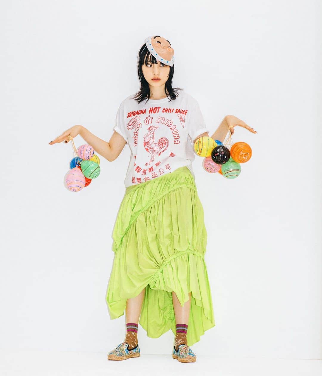 ハンナ・チャンのインスタグラム：「靴下屋 19SS」