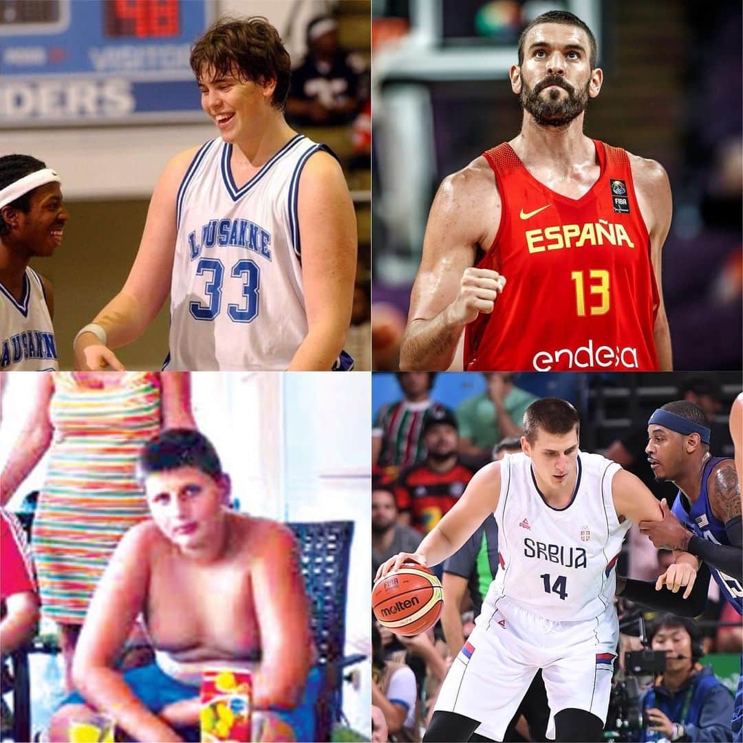 FIBAさんのインスタグラム写真 - (FIBAInstagram)「Who changed the most 🤯? 🇪🇸 Marc Gasol or Nikola Jokic 🇷🇸? #TransformationTuesday」5月28日 23時14分 - fiba